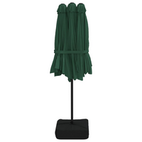 Double-Head Parasol Green 449x245 cm - Create Shade and Protection