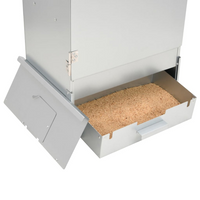 BBQ Oven Smoker with Wood Chips - Galvanised Steel