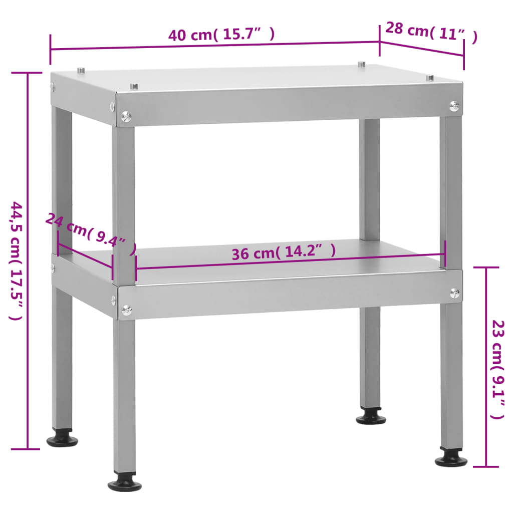 BBQ Oven Smoker with Table | Galvanised Steel