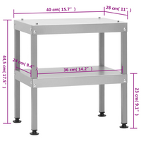 BBQ Oven Smoker with Table | Galvanised Steel