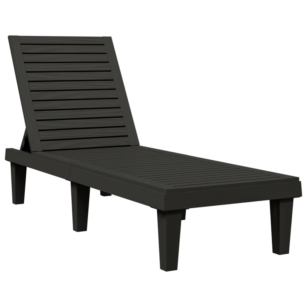 Sun Loungers 2 pcs Black - Relax in Style