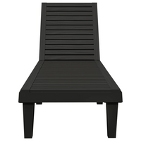 Sun Loungers 2 pcs Black - Relax in Style