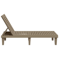 Sun Loungers 2 pcs Light Brown 155x58x83 cm Polypropylene - Relax in Style and Comfort