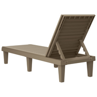 Sun Loungers 2 pcs Light Brown 155x58x83 cm Polypropylene - Relax in Style and Comfort