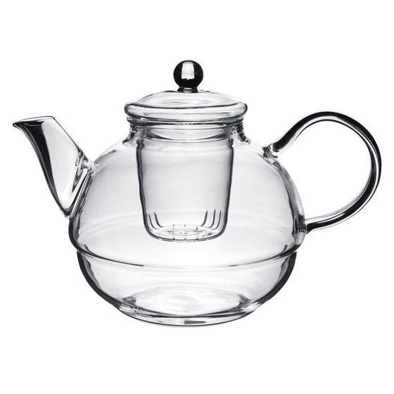 Argon Tableware Glass 'Tea-For-One' Tea Pot, Cup and Strainer Set - Perfect for Tea Lovers