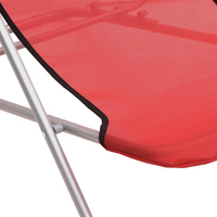 Folding Beach Chairs 2 pcs Red - Relax in Style | Shop Now