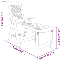 Sun Lounger Anthracite Plastic | Outdoor Garden Patio Furniture