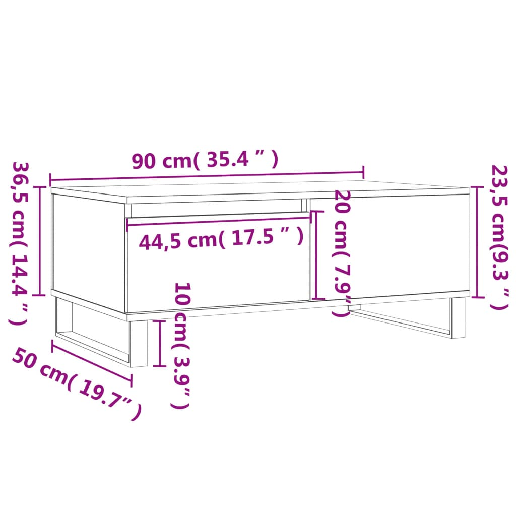 Coffee Table White - Elegant and Durable Living Room Furniture