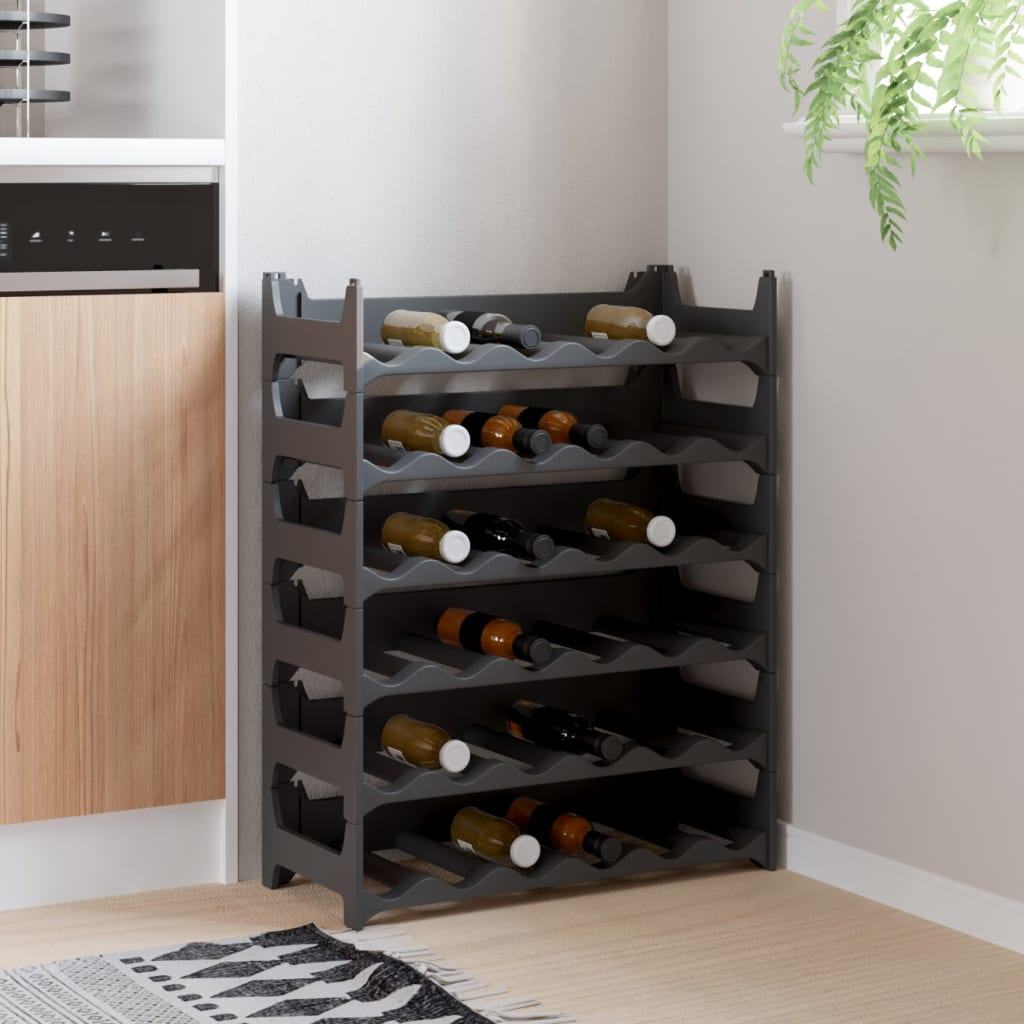 Wine Rack for 36 Bottles - Stackable Wine Shelf for Stylish Wine Storage