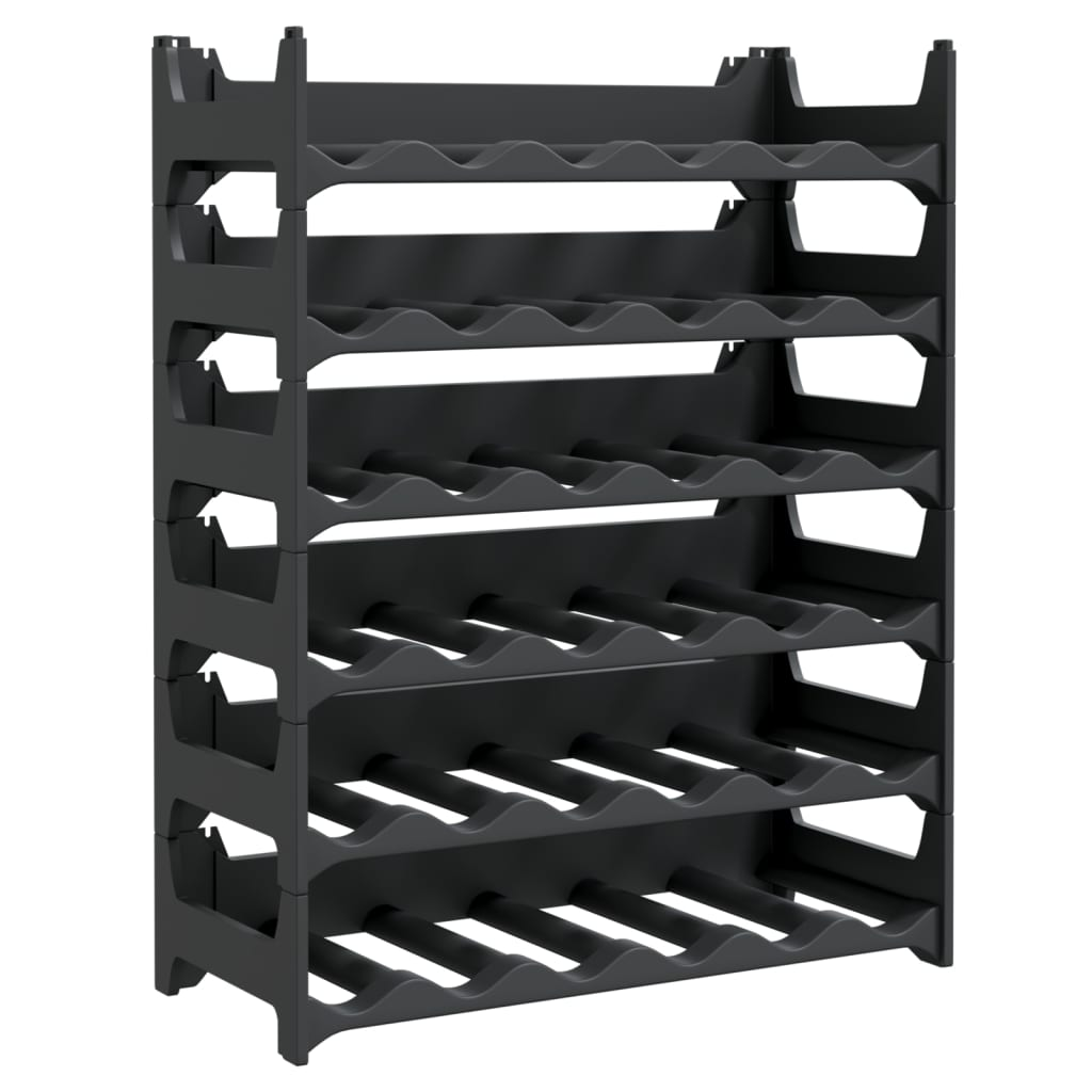 Wine Rack for 36 Bottles - Stackable Wine Shelf for Stylish Wine Storage