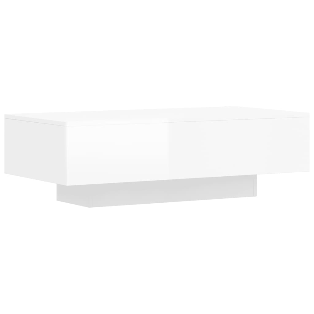 Coffee Table High Gloss White | Modern Design, Durable Engineered Wood