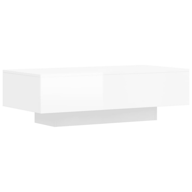 Coffee Table High Gloss White | Modern Design, Durable Engineered Wood