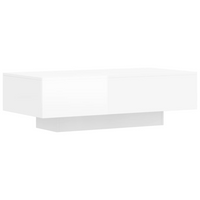 Coffee Table High Gloss White | Modern Design, Durable Engineered Wood