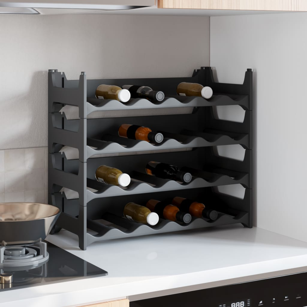 Wine Rack for 24 Bottles - Stackable Modular Design