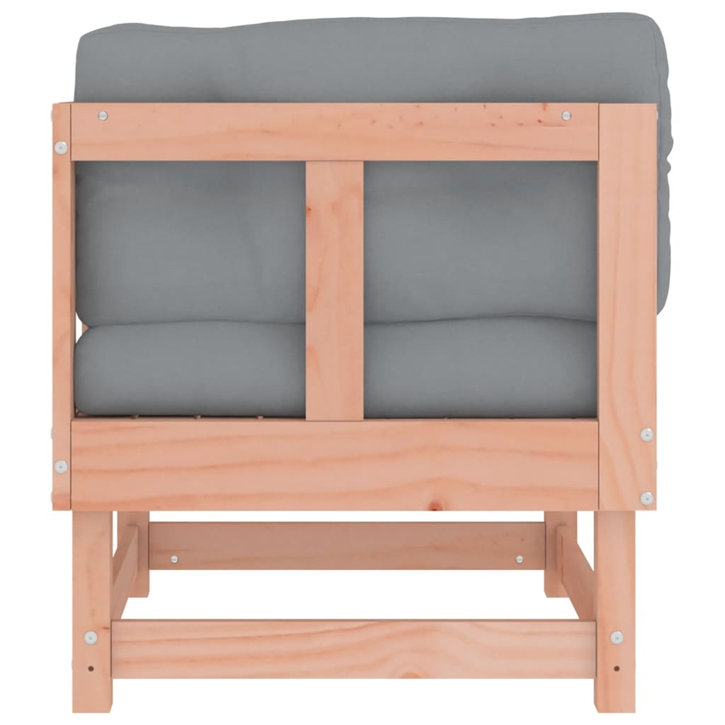 Corner Sofa with Cushions | Solid Wood Douglas | Outdoor Garden Furniture