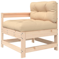 Garden Chair with Cushions Solid Wood Pine - Comfortable and Stylish Outdoor Furniture