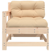 Garden Chair with Cushions Solid Wood Pine - Comfortable and Stylish Outdoor Furniture