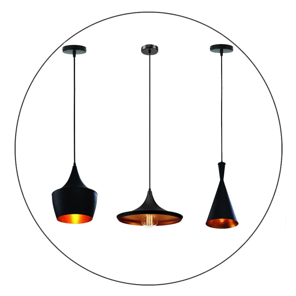 Retro Industrial Hanging Lamp Pendant Lamp Bar Lampshade Lamp E27 Black