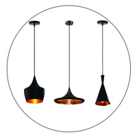 Retro Industrial Hanging Lamp Pendant Lamp Bar Lampshade Lamp E27 Black