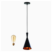 Retro Industrial Hanging Lamp Pendant Lamp Bar Lampshade Lamp E27 Black