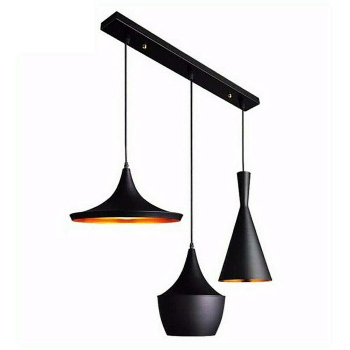 Retro Industrial Hanging Lamp Pendant Lamp Bar Lampshade Lamp E27 Black