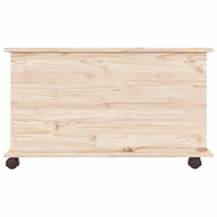 Storage Chest with Wheels ALTA 73x39.5x44 cm Solid Wood Pine - Organize Your Space with Style