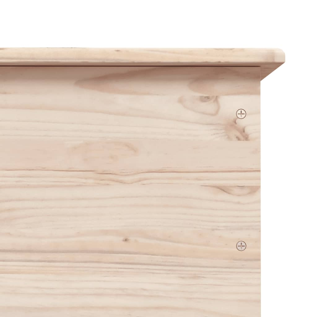 Storage Chest with Wheels ALTA 73x39.5x44 cm Solid Wood Pine - Organize Your Space with Style