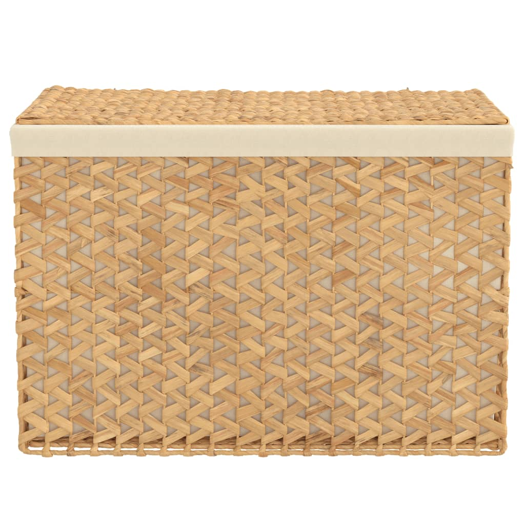 vidaXL Laundry Basket with 3 Sections - Water Hyacinth | Ample Space, Rustic Charm, Durable Material