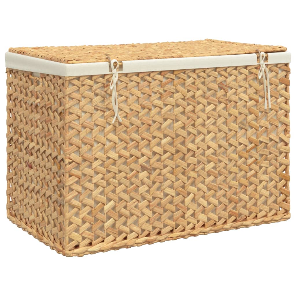 vidaXL Laundry Basket with 3 Sections - Water Hyacinth | Ample Space, Rustic Charm, Durable Material