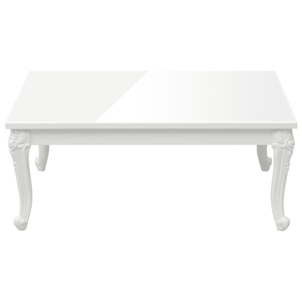 Coffee Table High Gloss White 100x50x42 cm - Elegant and Durable