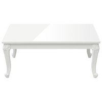 Coffee Table High Gloss White 100x50x42 cm - Elegant and Durable