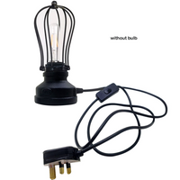 Table Lamp Light Industrial Table Lamp with Plug In Cord~5012