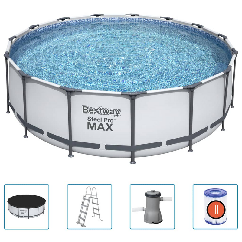 Bestway Steel Pro MAX Swimming Pool Set Round 457x122 cm