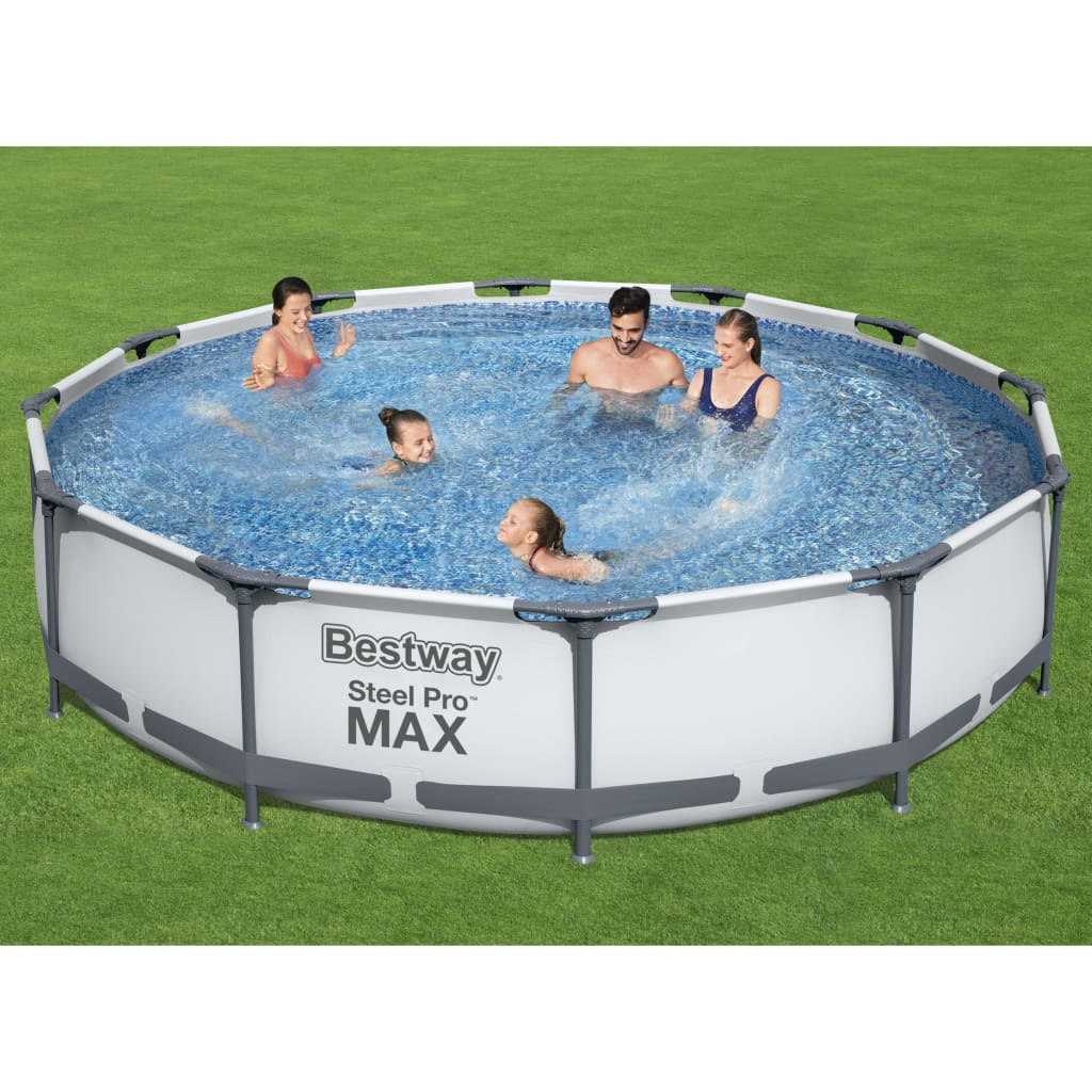 Bestway Steel Pro MAX Swimming Pool Set 366x76 cm - Enjoy Summer Fun in Your Own Backyard