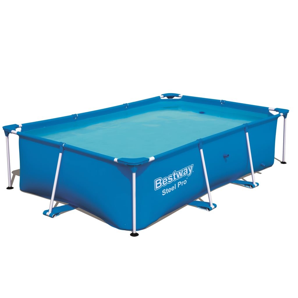 Bestway Steel Pro Swimming Pool with Steel Frame 259x170x61 cm - Enjoy Fun in Your Backyard!