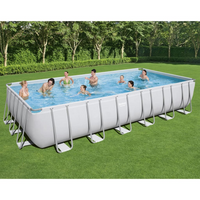 Bestway Power Steel Swimming Pool Set Rectangular 732x366x132 cm