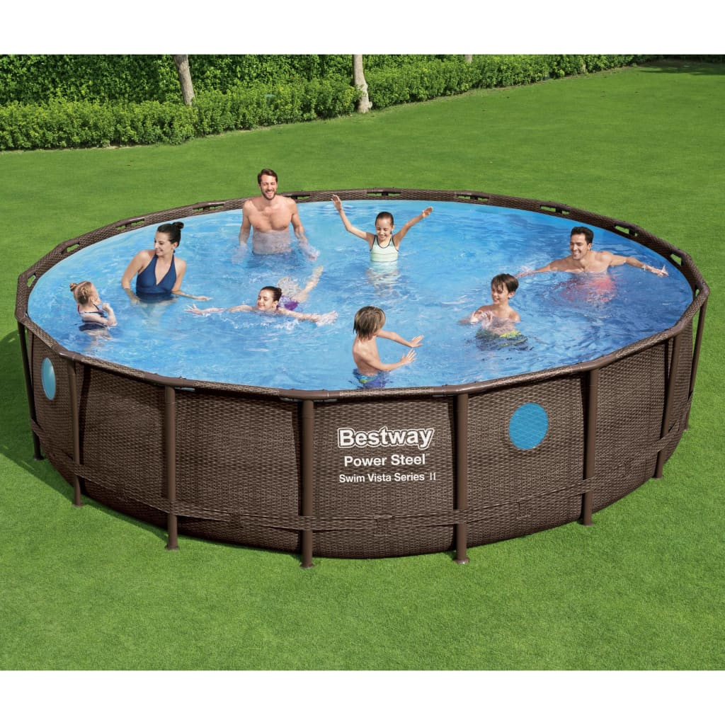 Bestway Power Steel Swimming Pool Set 549x122 cm - Above-Ground Pool for Fun in the Sun