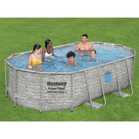 Bestway Power Steel Swimming Pool Set 427x250x100 cm | Durable & Stylish