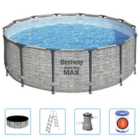 Bestway Power Steel Swimming Pool 427x122 cm - Durable and Easy to Set Up