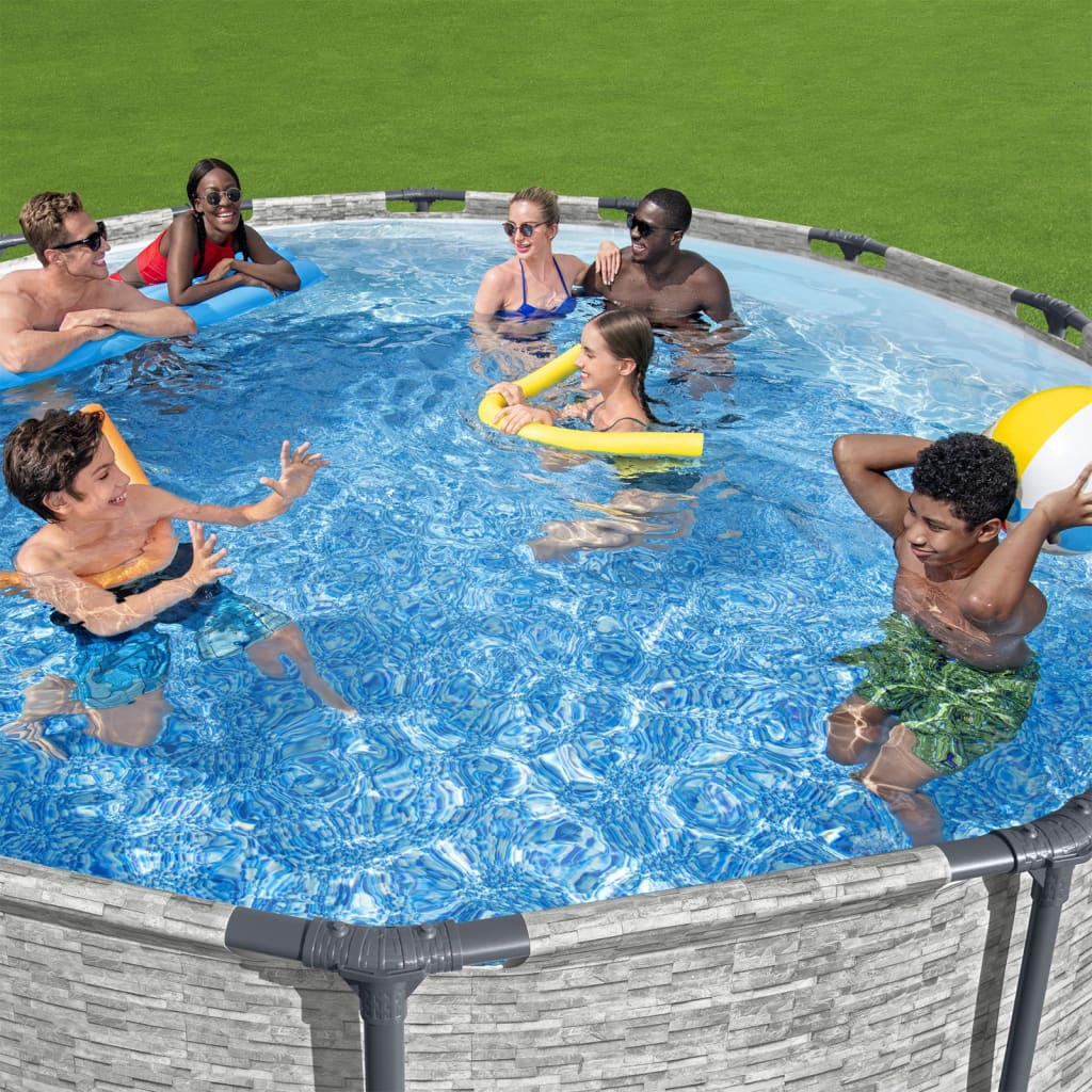 Bestway Power Steel Swimming Pool 427x122 cm - Durable and Easy to Set Up