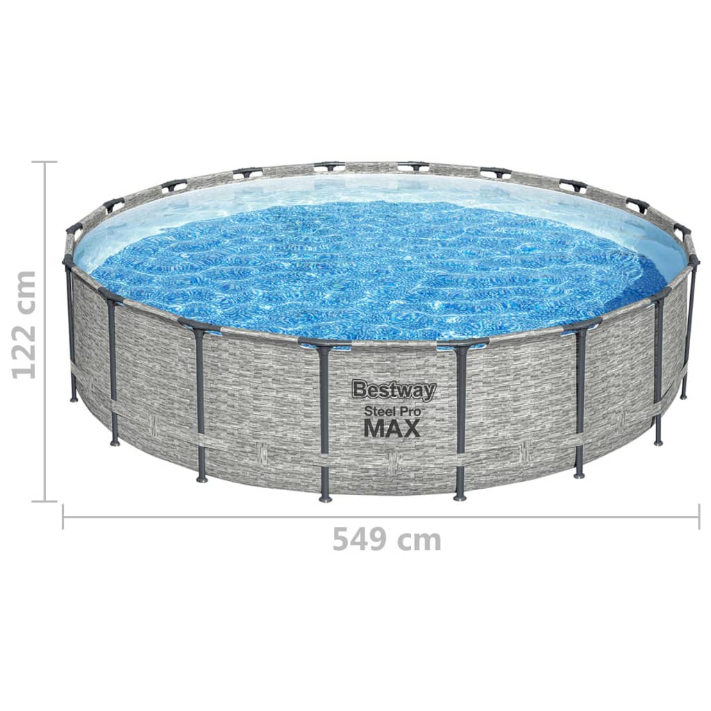 Bestway Power Steel Swimming Pool 549x122 cm - Enjoy Endless Fun