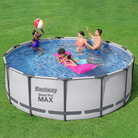 Bestway Steel Pro MAX Round Swimming Pool Set 396x122 cm - Enjoy Fun in the Sun with Family and Friends!