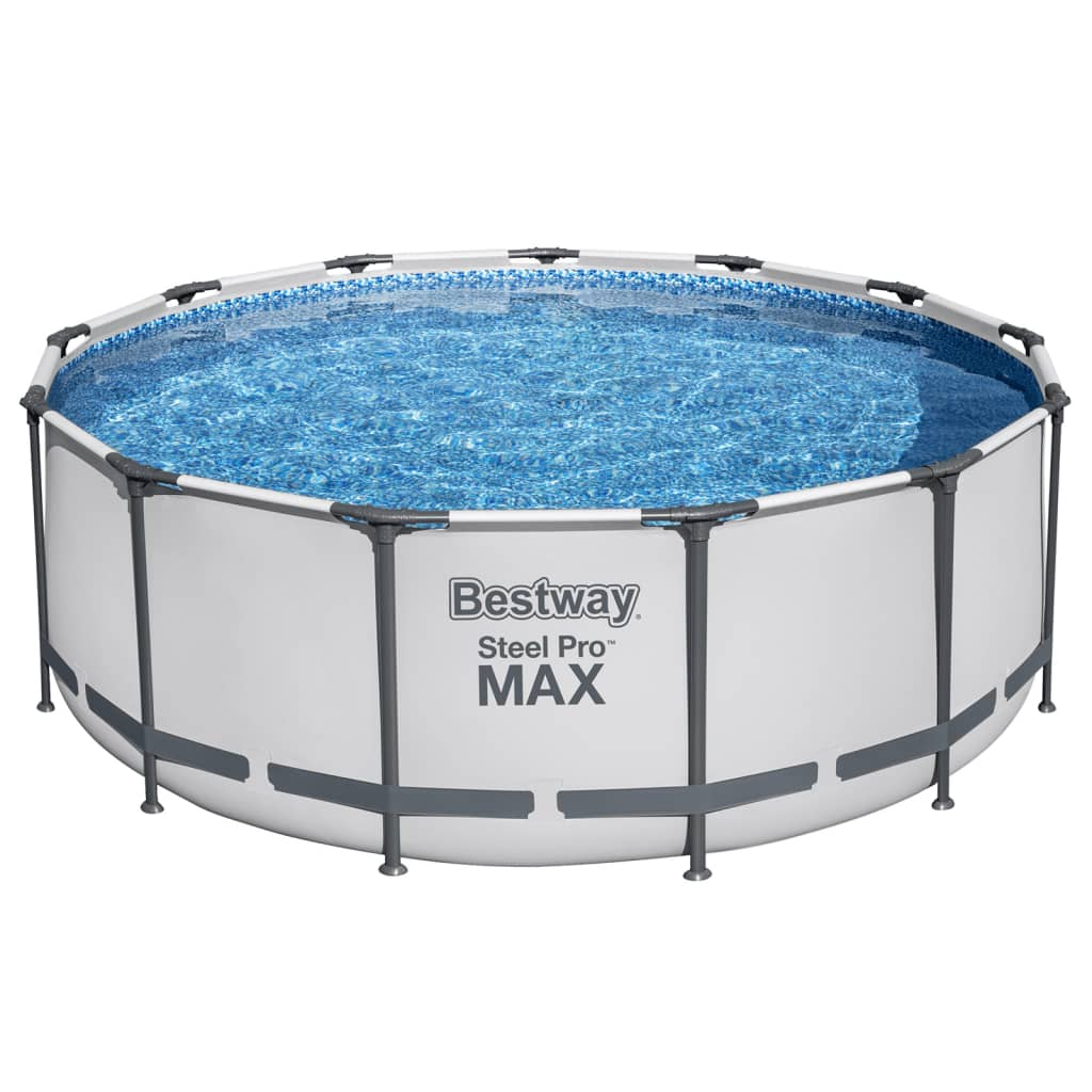 Bestway Steel Pro MAX Round Swimming Pool Set 396x122 cm - Enjoy Fun in the Sun with Family and Friends!