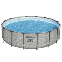 Bestway Power Steel Round Swimming Pool 488x122 cm - High-Strength and Durable