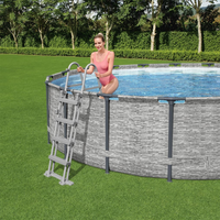 Bestway Power Steel Round Swimming Pool 488x122 cm - High-Strength and Durable