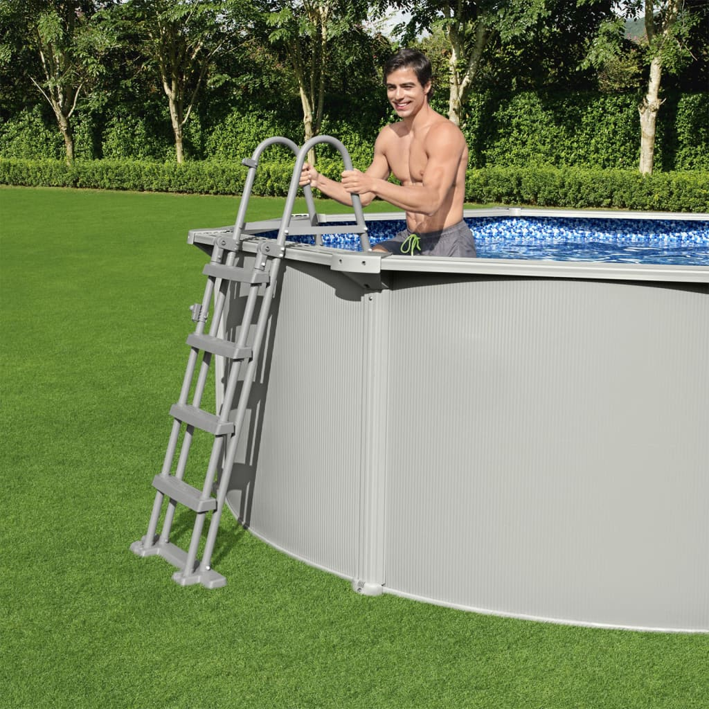 Bestway Hydrium Swimming Pool Set 460x120 cm - Premium Steel Frame, UV-Resistant Liner, and Safety Ladder