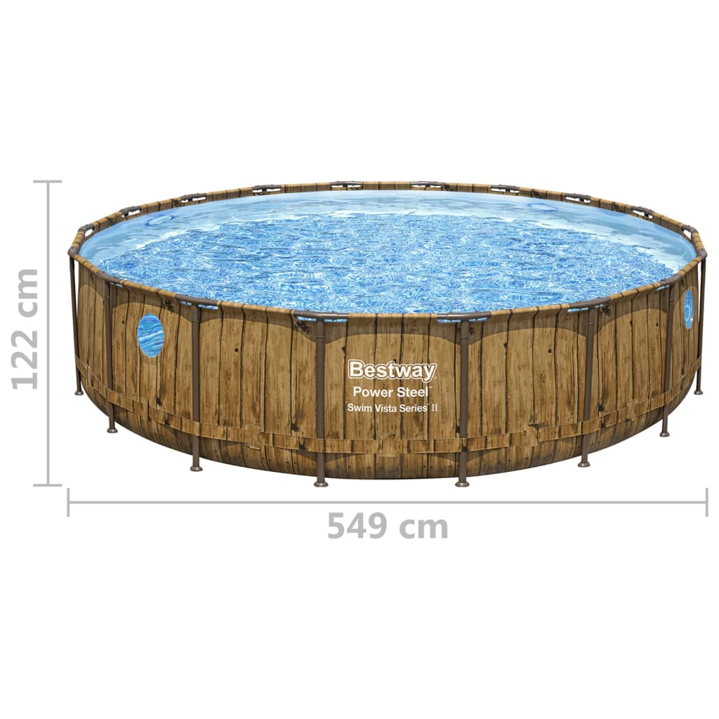 Bestway Power Steel Swimming Pool Set 549x122 cm