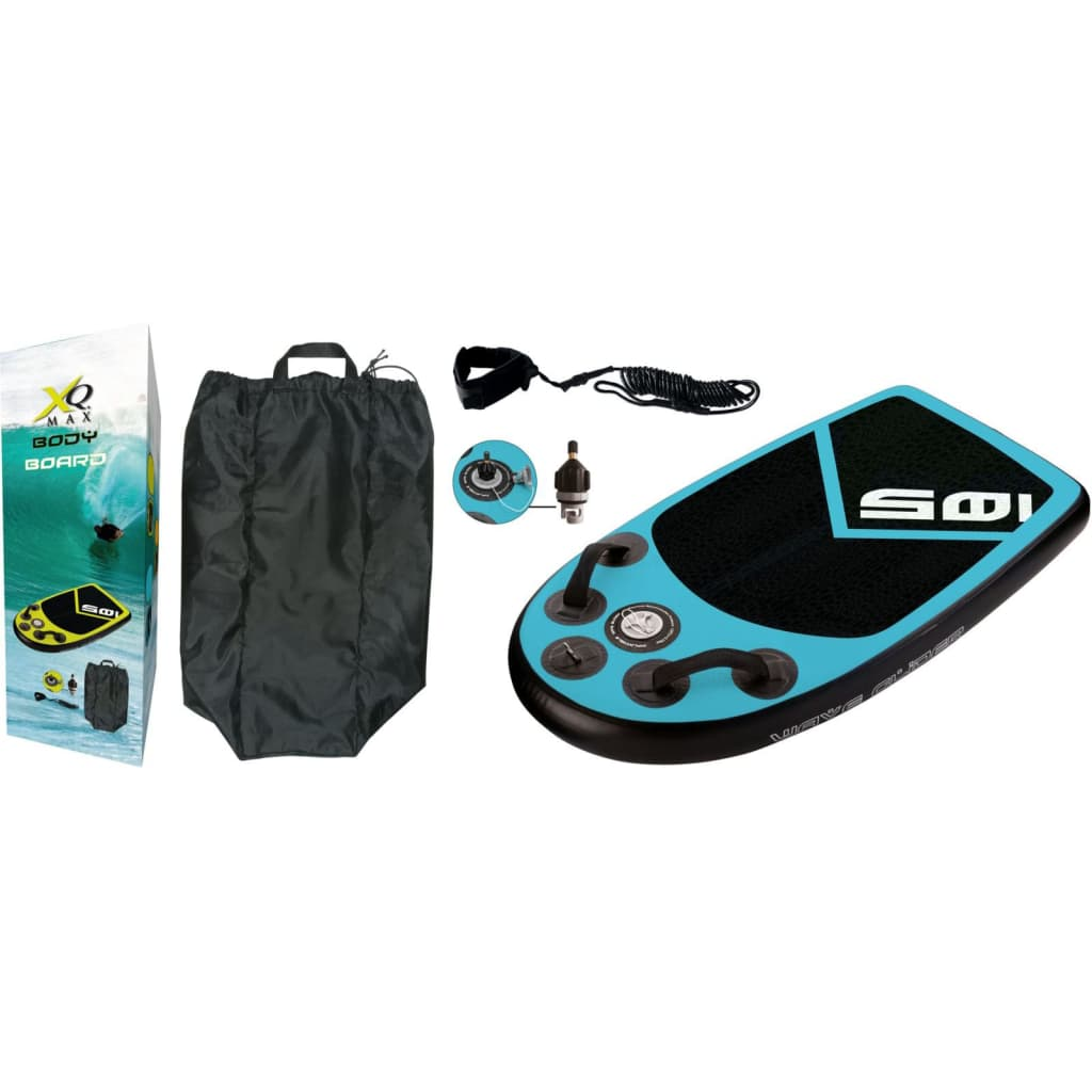 XQ Max Body Board 105x60x10 cm - Blue and Black | Surf the Waves with Ease