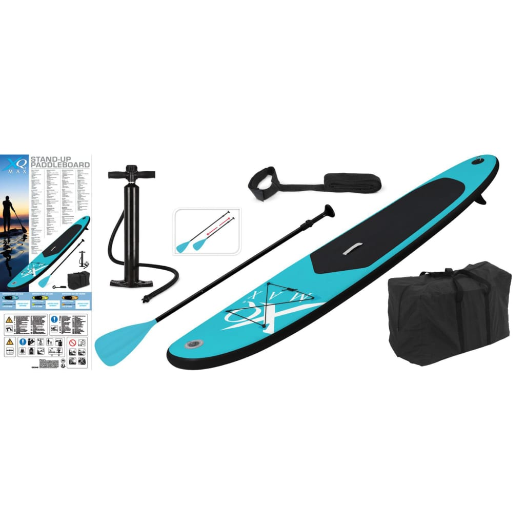 XQ Max Stand-up Paddle Board 285 cm Inflatable Blue and Black - Premium Quality | Free Shipping