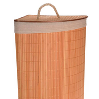 Bathroom Solutions Corner Laundry Basket Bamboo - Organize Your Laundry in Style